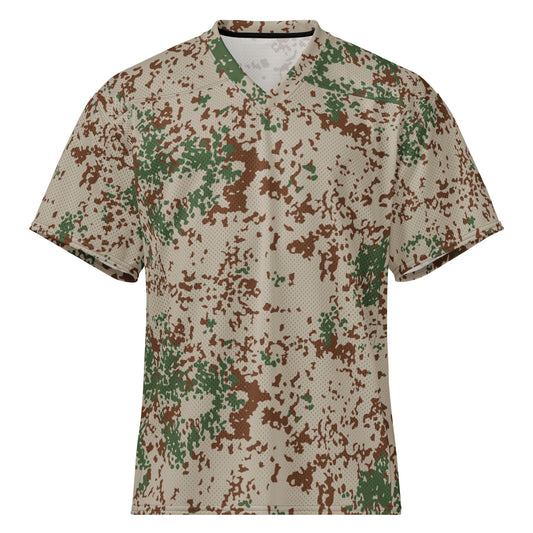 German Flecktarn Wüstentarn Desert CAMO Unisex American Football Jersey - 2XS