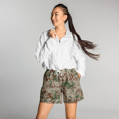 German Flecktarn Wüstentarn Desert CAMO Unisex Athletic Long Shorts