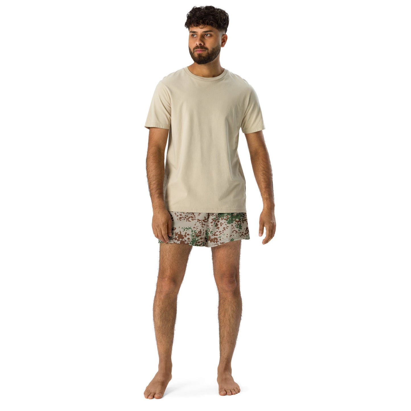 German Flecktarn Wüstentarn Desert CAMO Unisex Athletic Shorts