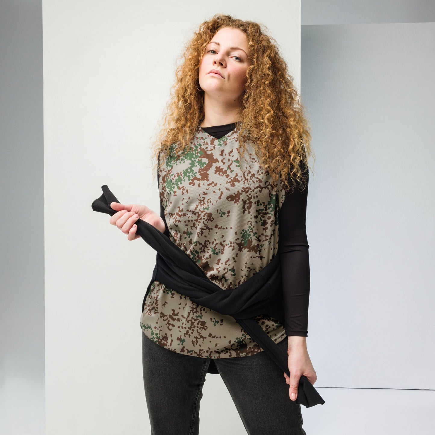 German Flecktarn Wüstentarn Desert CAMO Unisex Basketball Jersey