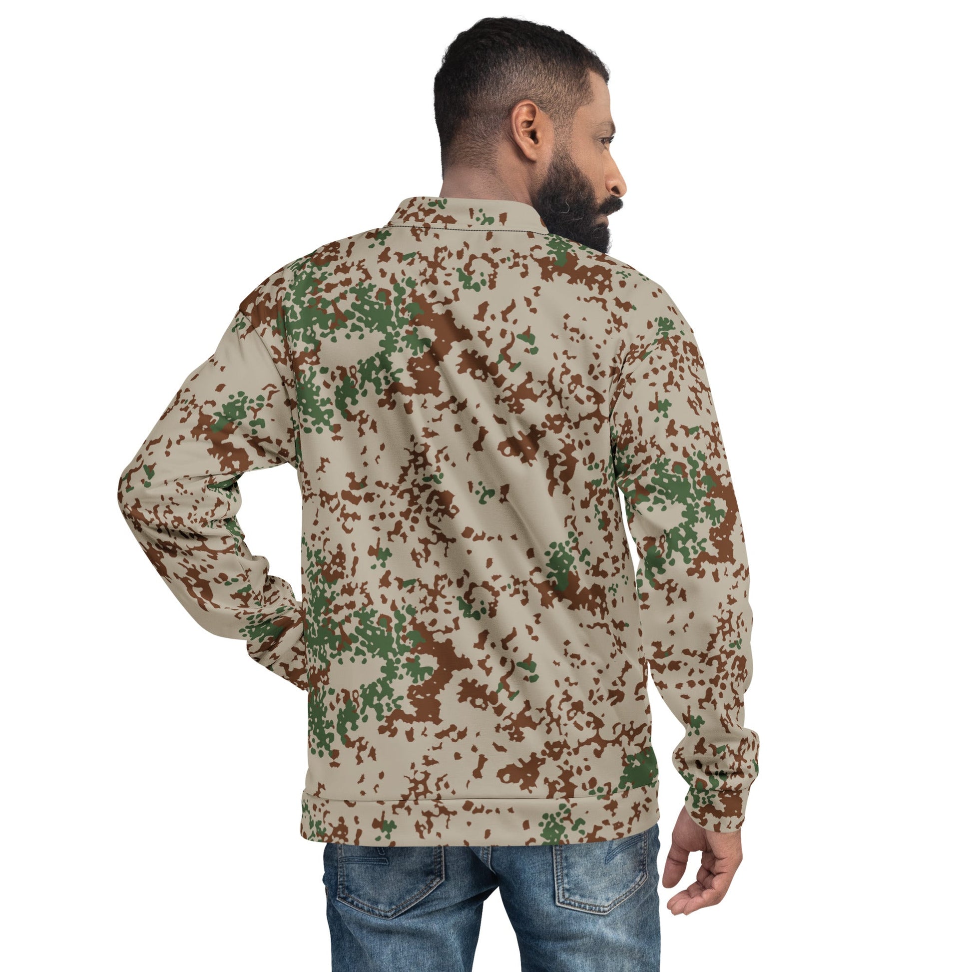 German Flecktarn Wüstentarn Desert CAMO Unisex Bomber Jacket