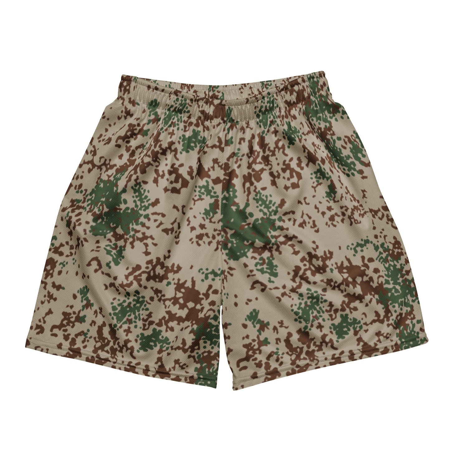 German Flecktarn Wüstentarn Desert CAMO Unisex Mesh Shorts - 2XS