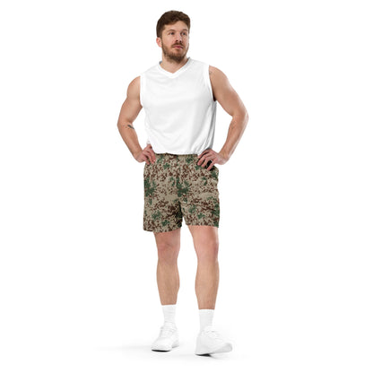 German Flecktarn Wüstentarn Desert CAMO Unisex Mesh Shorts