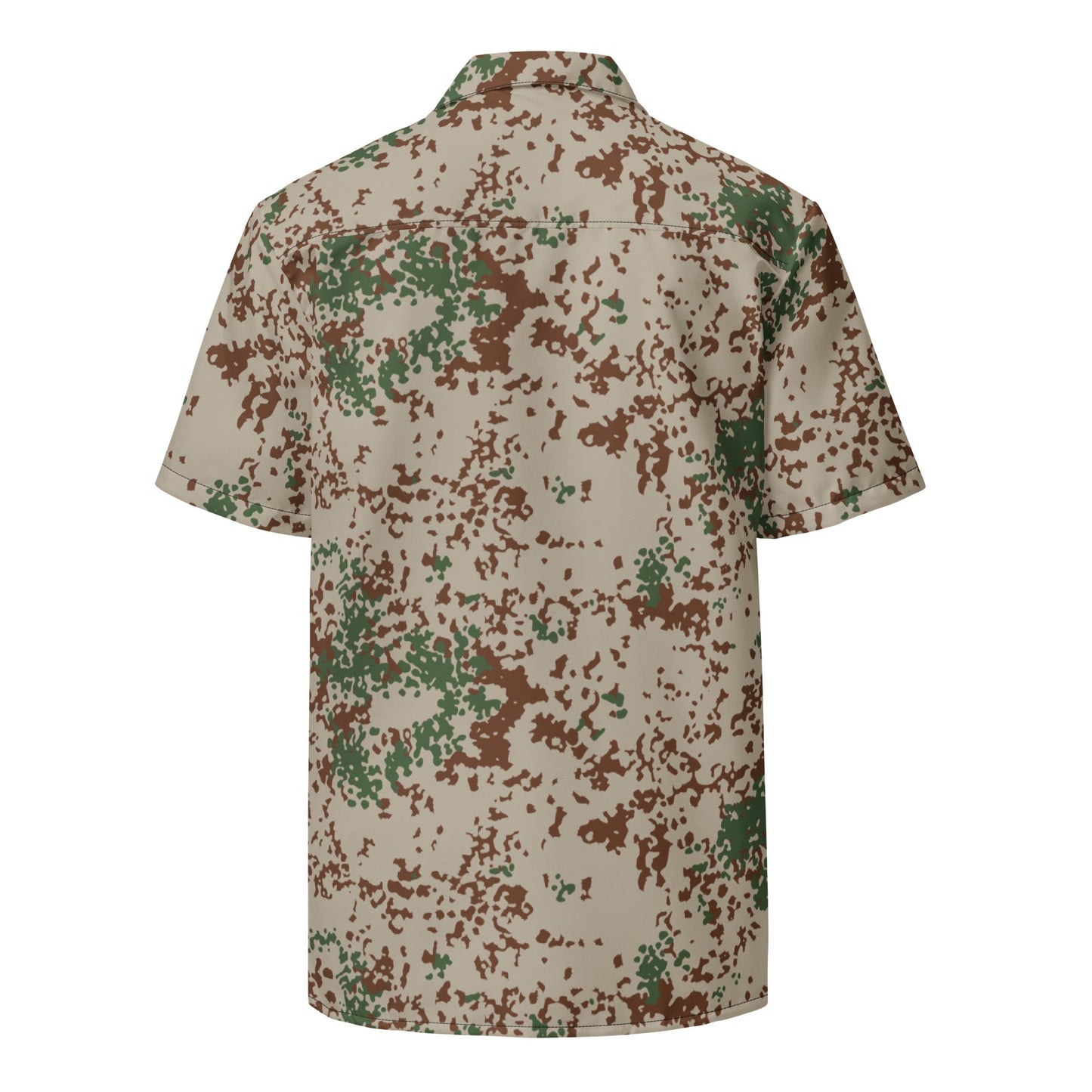 German Flecktarn Wüstentarn Desert CAMO Unisex Short-Sleeve Button Shirt