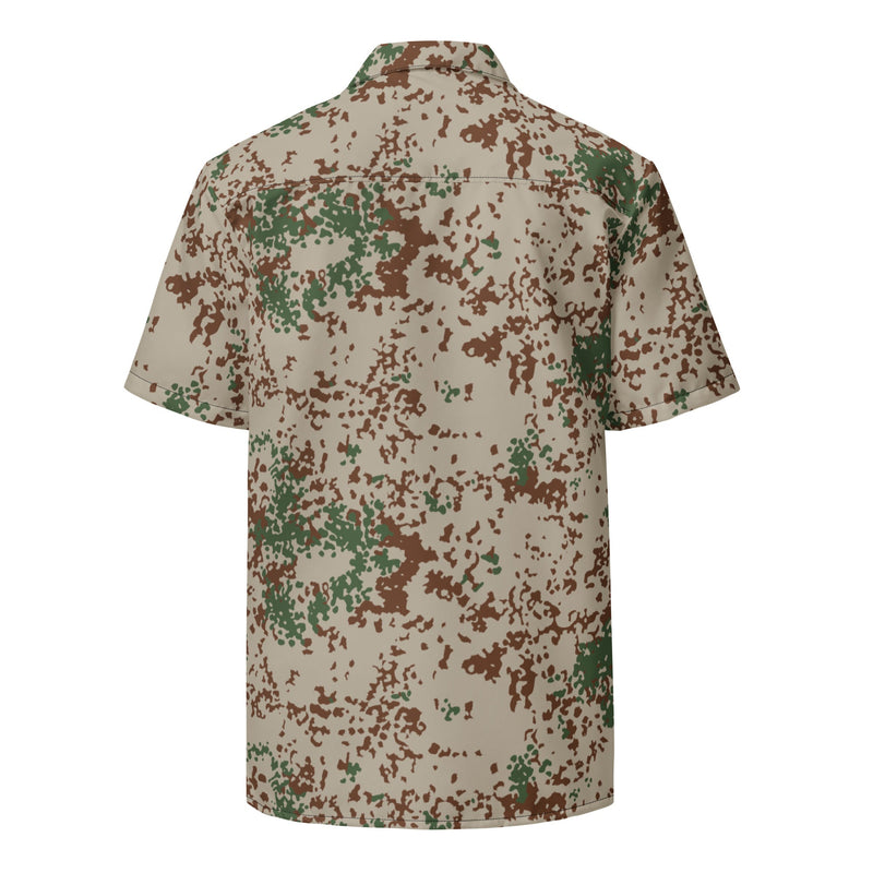 Flecktarn Wüstentarn Desert CAMO Unisex Short-Sleeve Button Shirt - Button-Up