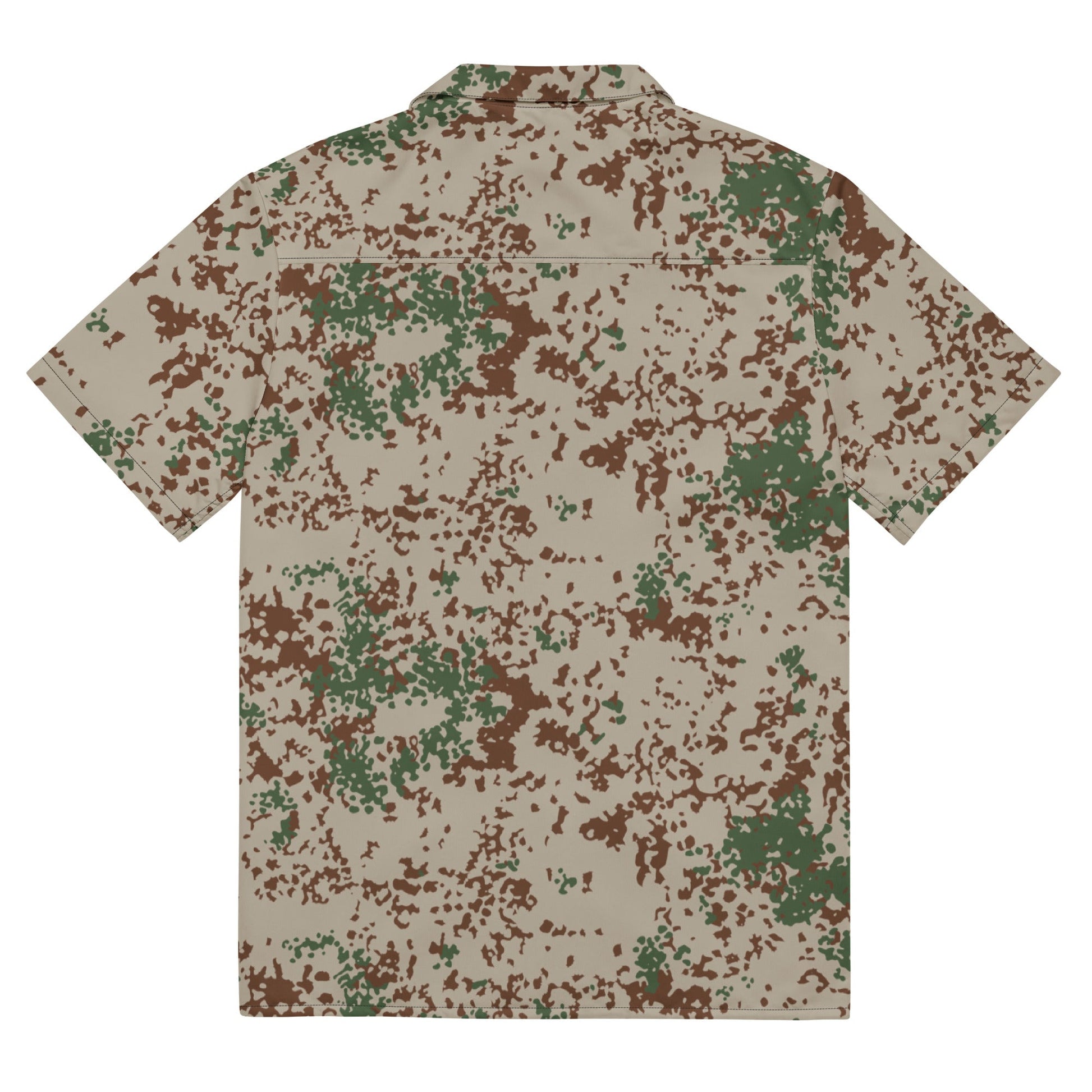 German Flecktarn Wüstentarn Desert CAMO Unisex Short-Sleeve Button Shirt