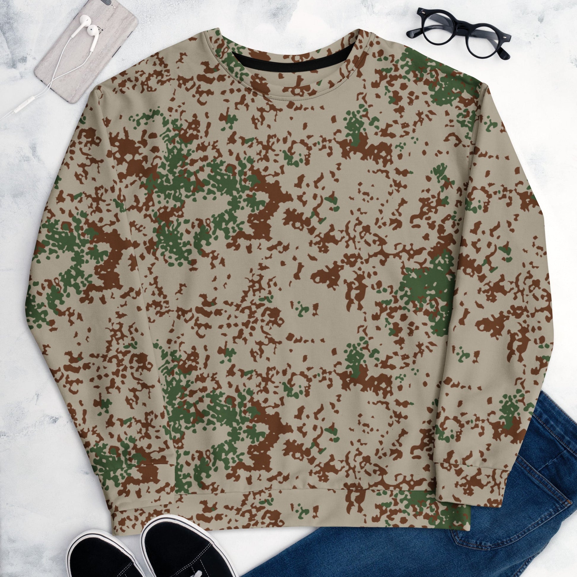 German Flecktarn Wüstentarn Desert CAMO Unisex Sweatshirt