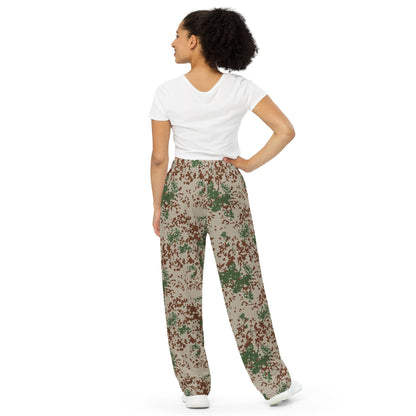 German Flecktarn Wüstentarn Desert CAMO Unisex Wide-Leg Leisure Pants