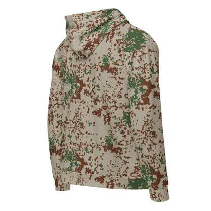 German Flecktarn Wüstentarn Desert CAMO Unisex Zip Hoodie