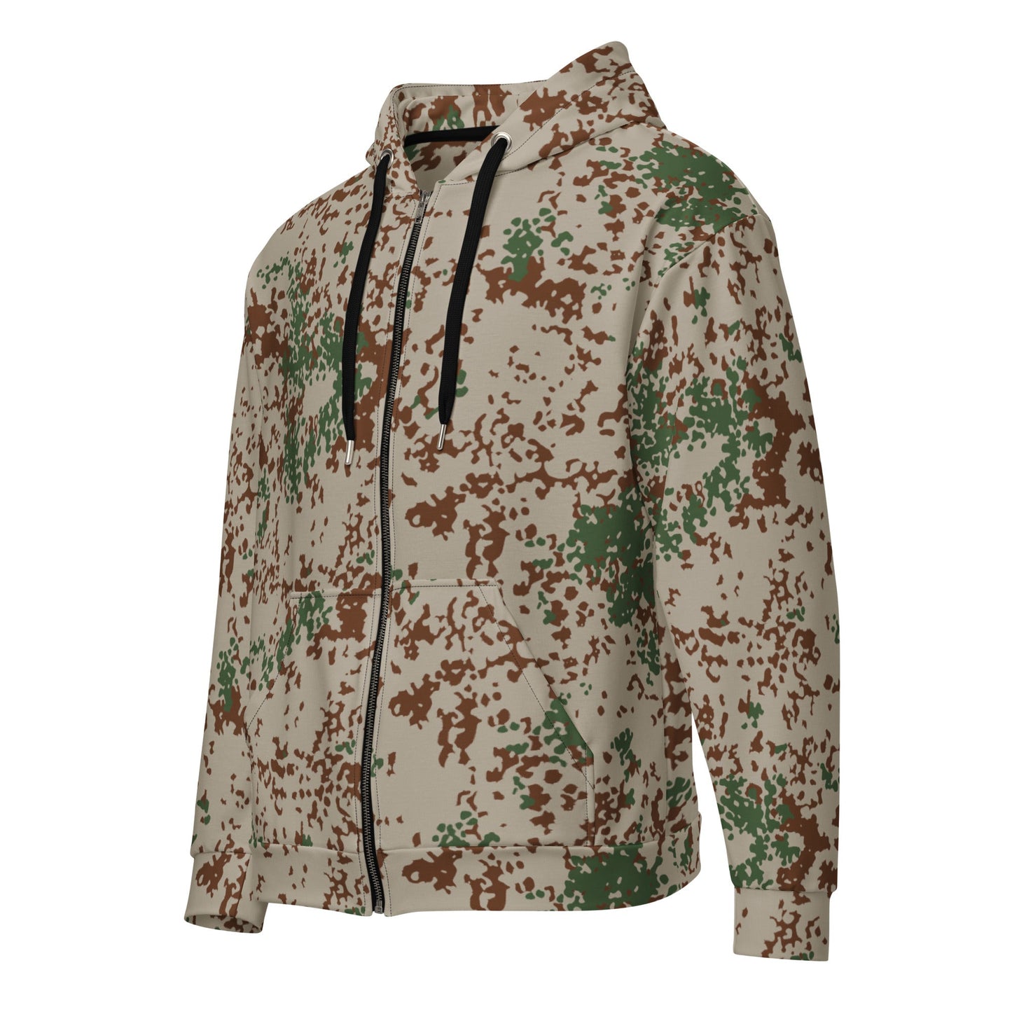 German Flecktarn Wüstentarn Desert CAMO Unisex Zip Hoodie