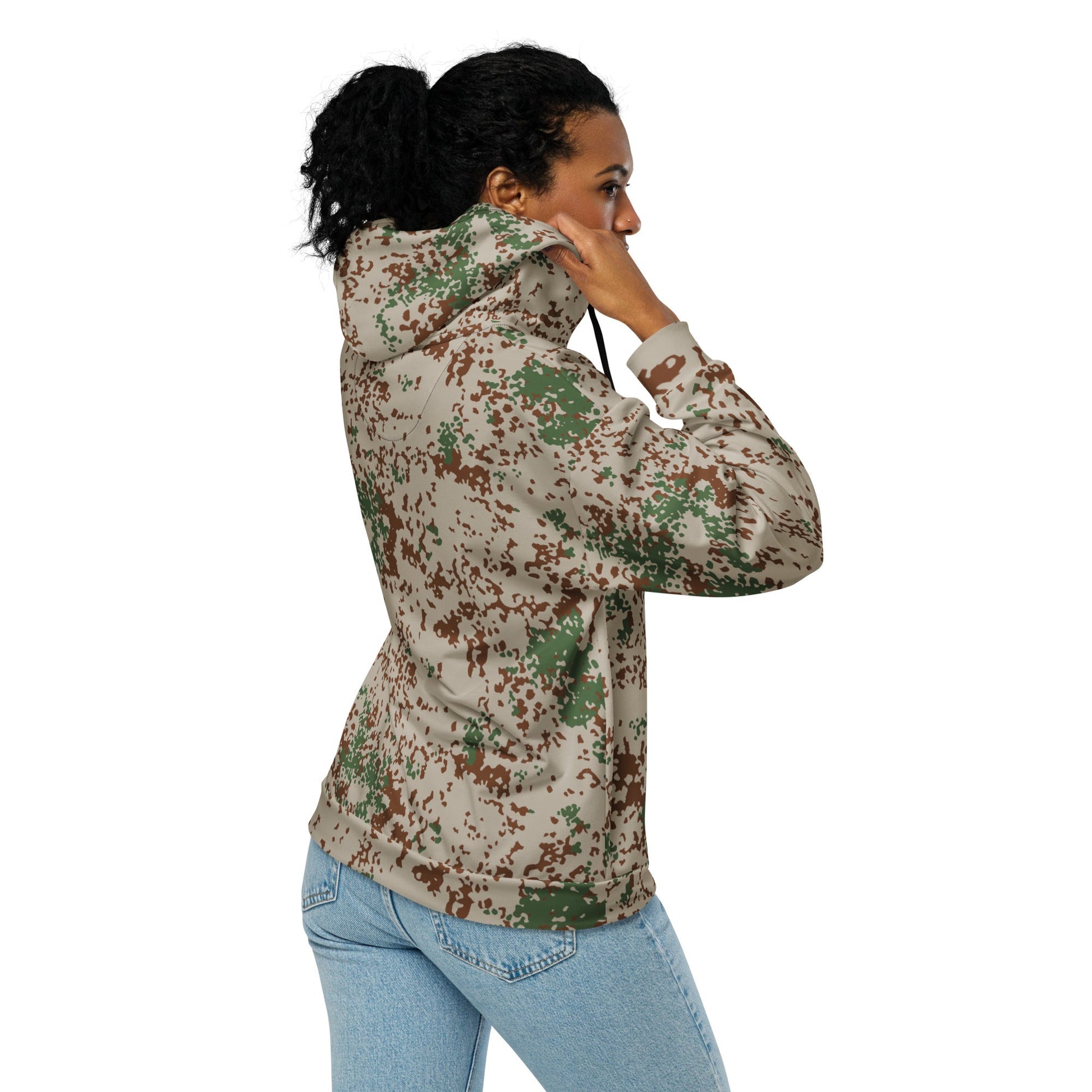 German Flecktarn Wüstentarn Desert CAMO Unisex Zip Hoodie