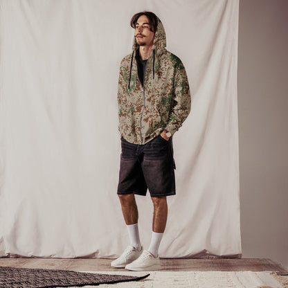 German Flecktarn Wüstentarn Desert CAMO Unisex Zip Hoodie