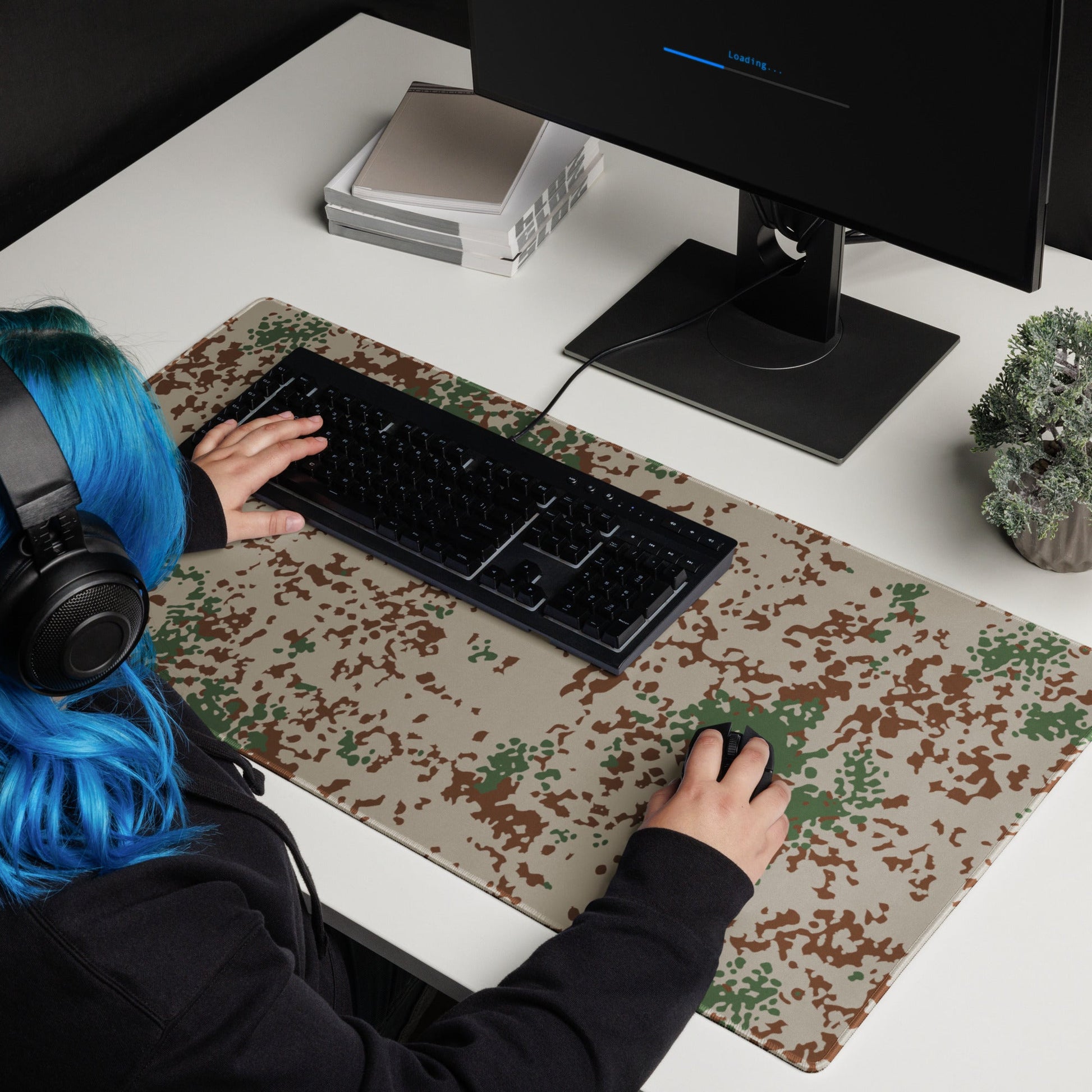 German Flecktarn Wüstentarn Desert CAMO Universal Large Desk Pad