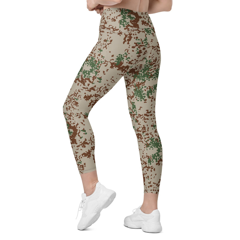 Flecktarn Wüstentarn Desert CAMO Womens Leggings with Pockets - Women