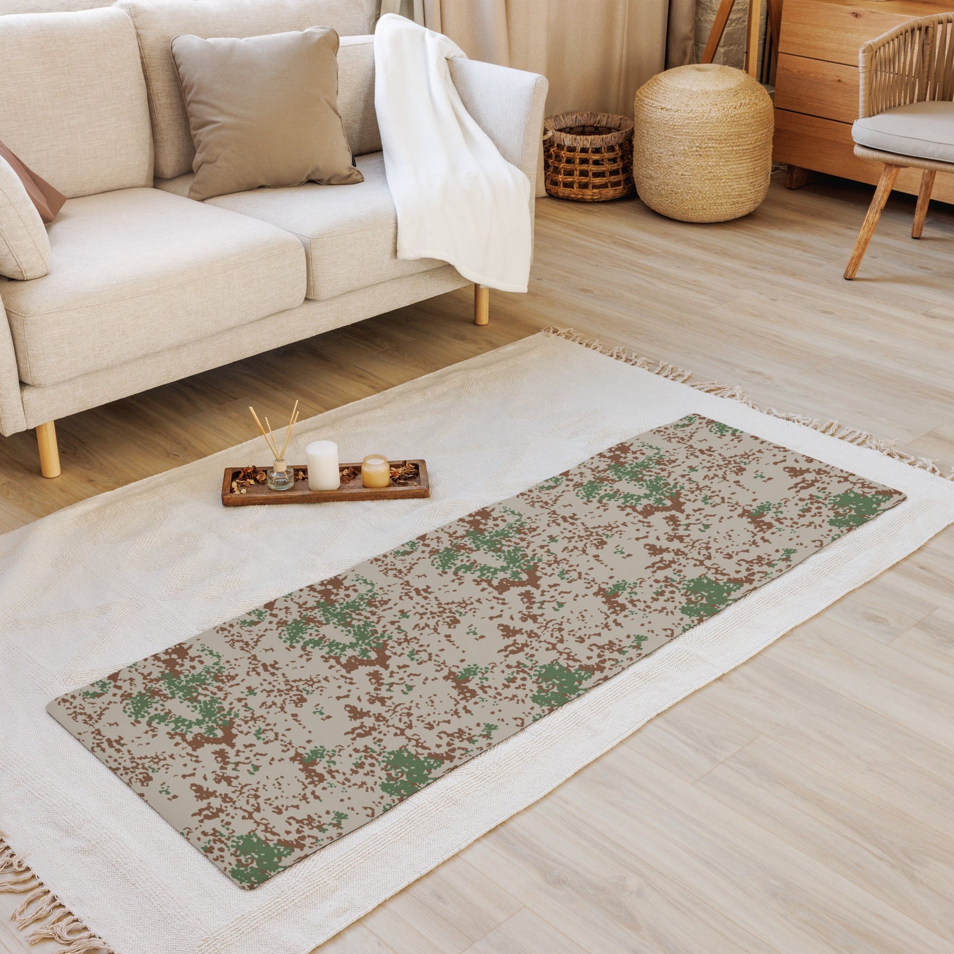 German Flecktarn Wüstentarn Desert CAMO Yoga Mat