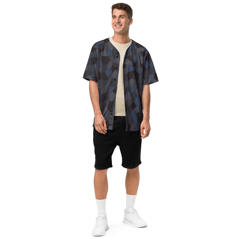 Lozenge Aircraft Night CAMO Unisex Baseball Jersey