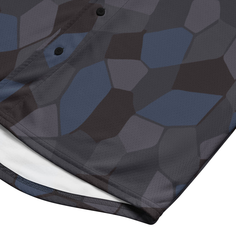 Lozenge Aircraft Night CAMO Unisex Baseball Jersey