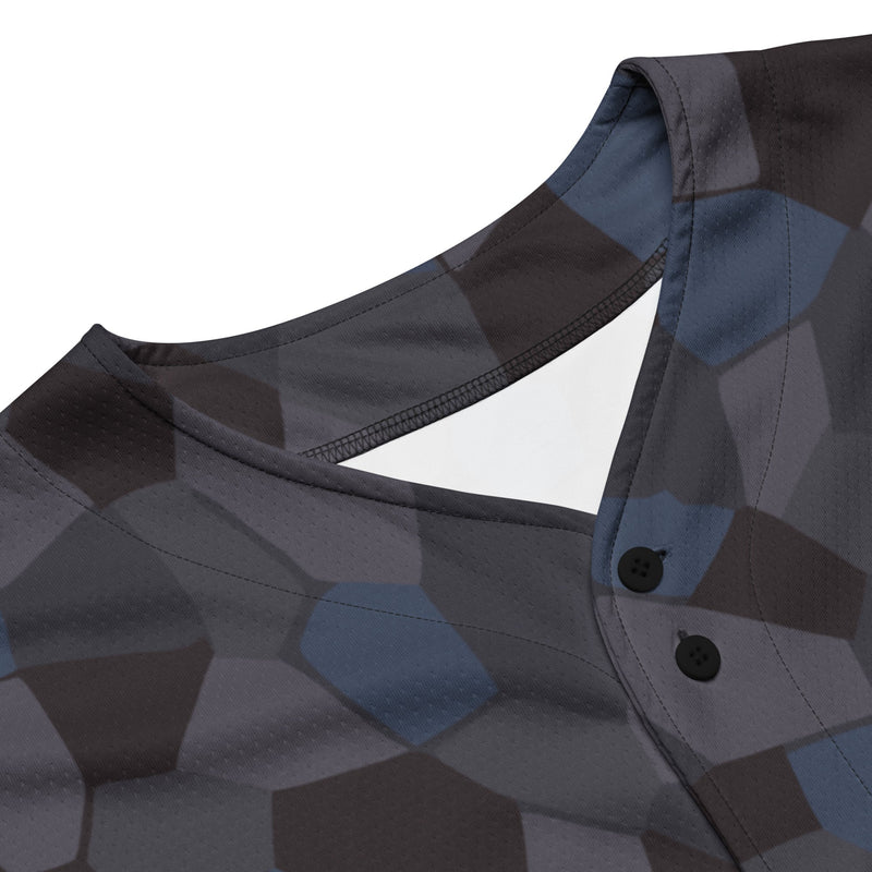 Lozenge Aircraft Night CAMO Unisex Baseball Jersey