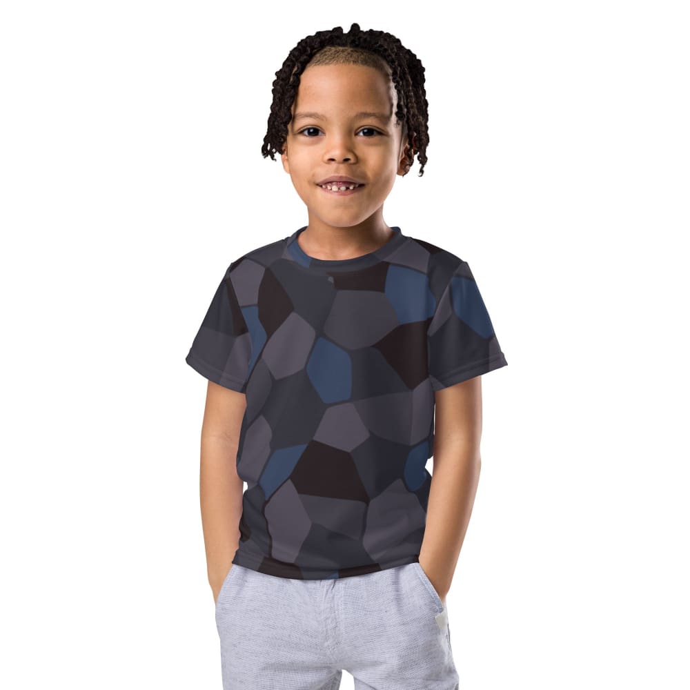 German WW1 Lozenge Aircraft Night CAMO Kids crew neck t-shirt - 2T - Crew Neck T-shirt