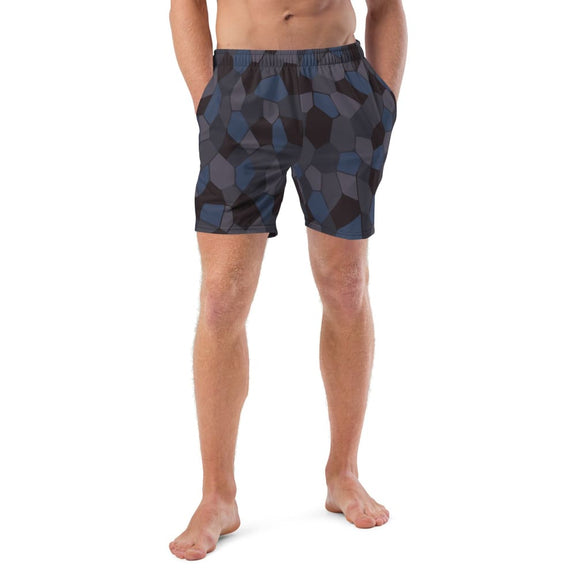 German WW1 Lozenge Aircraft Night CAMO Men’s Swim Trunks - 2XS