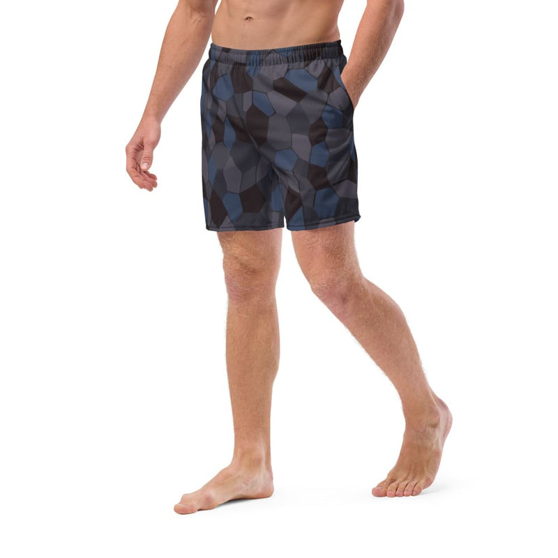 German WW1 Lozenge Aircraft Night CAMO Men’s Swim Trunks