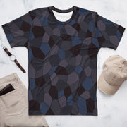Lozenge Aircraft Night CAMO Mens T-Shirt - XS