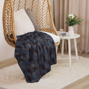 Lozenge Aircraft Night CAMO Sherpa Blanket