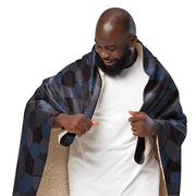Lozenge Aircraft Night CAMO Sherpa Blanket