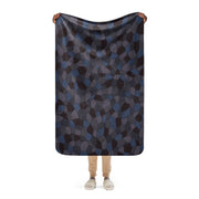 Lozenge Aircraft Night CAMO Sherpa Blanket - 37″×57″