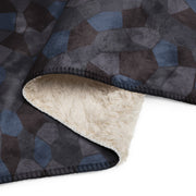 Lozenge Aircraft Night CAMO Sherpa Blanket