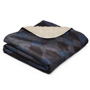 Lozenge Aircraft Night CAMO Sherpa Blanket