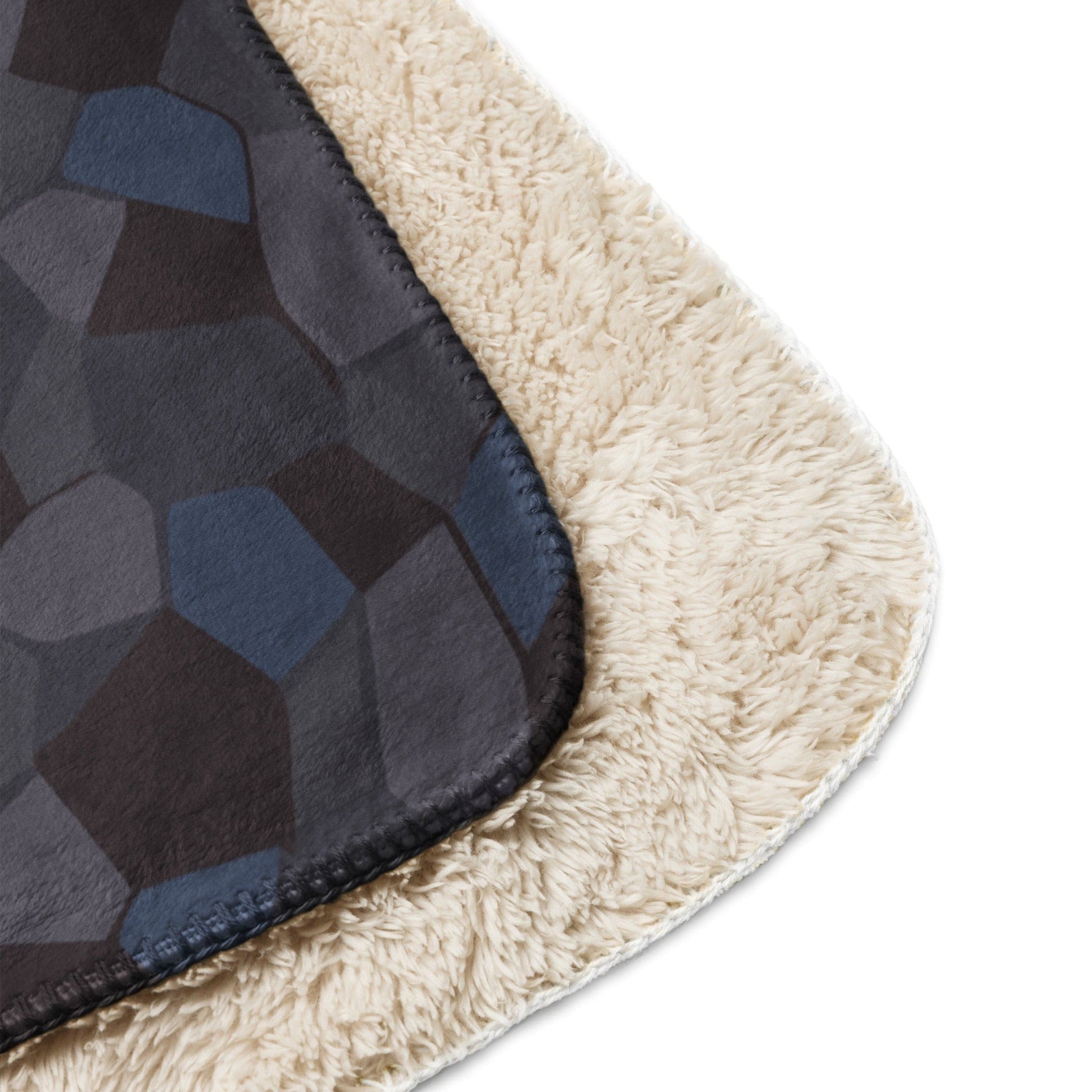 German WW1 Lozenge Aircraft Night CAMO Sherpa blanket - Blankets