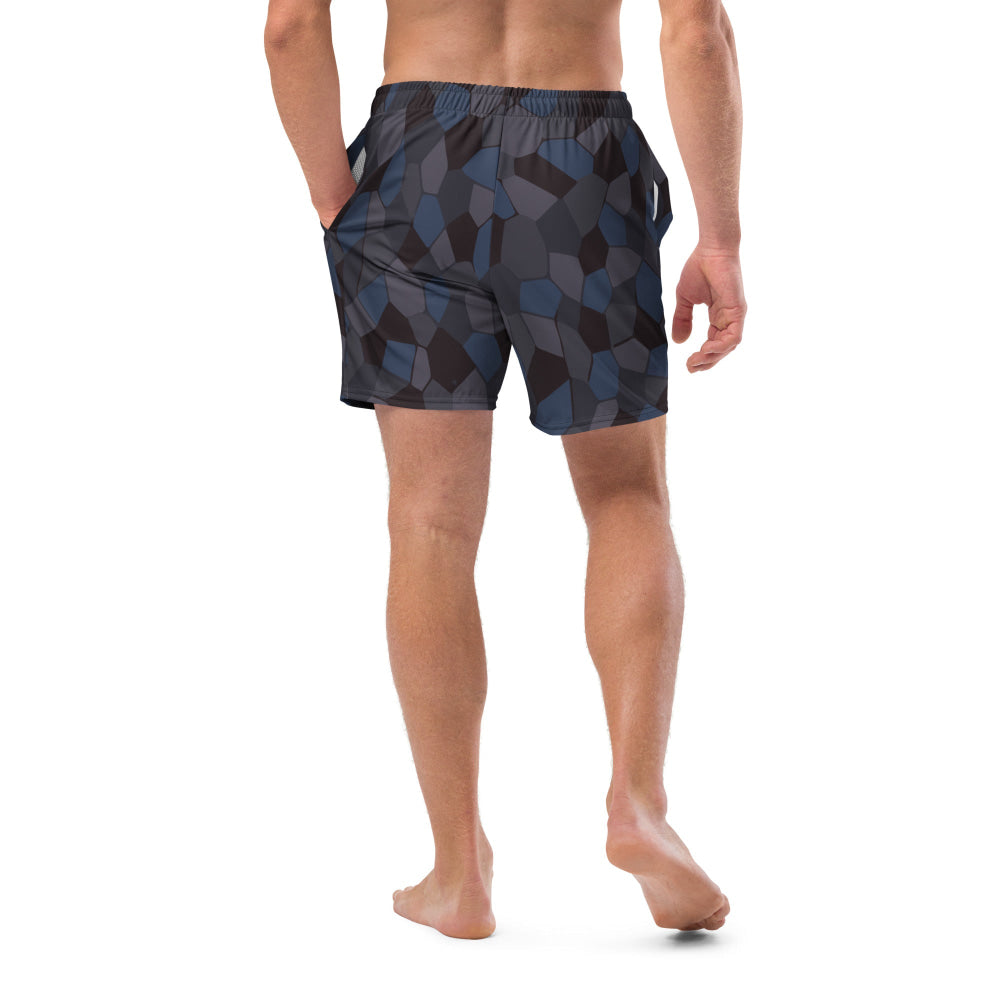 German WW1 Lozenge Aircraft Night CAMO Swim Trunks - Mens