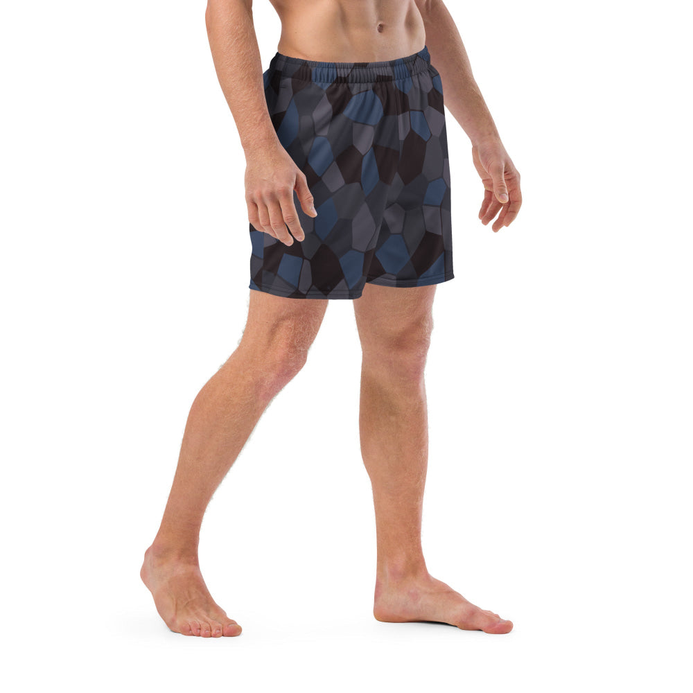 German WW1 Lozenge Aircraft Night CAMO Swim Trunks - Mens