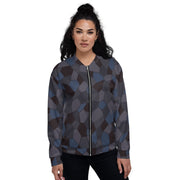 Lozenge Aircraft Night CAMO Unisex Bomber Jacket
