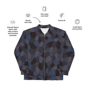 Lozenge Aircraft Night CAMO Unisex Bomber Jacket