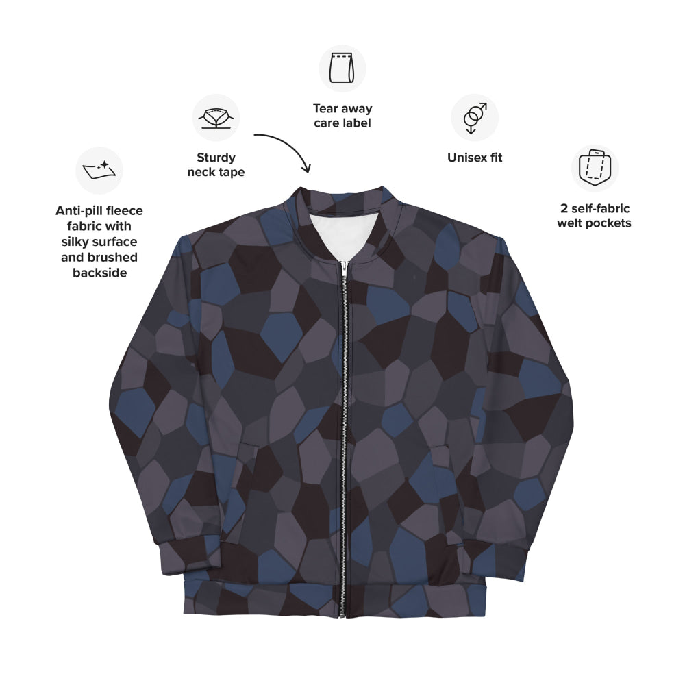 German WW1 Lozenge Aircraft Night CAMO Unisex Bomber Jacket