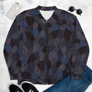 Lozenge Aircraft Night CAMO Unisex Bomber Jacket - XS
