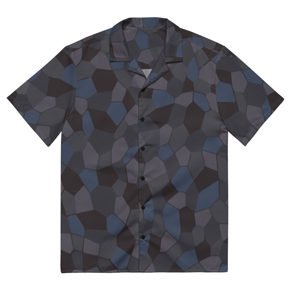 German WW1 Lozenge Aircraft Night CAMO Unisex button shirt - 2XS - Button Shirt