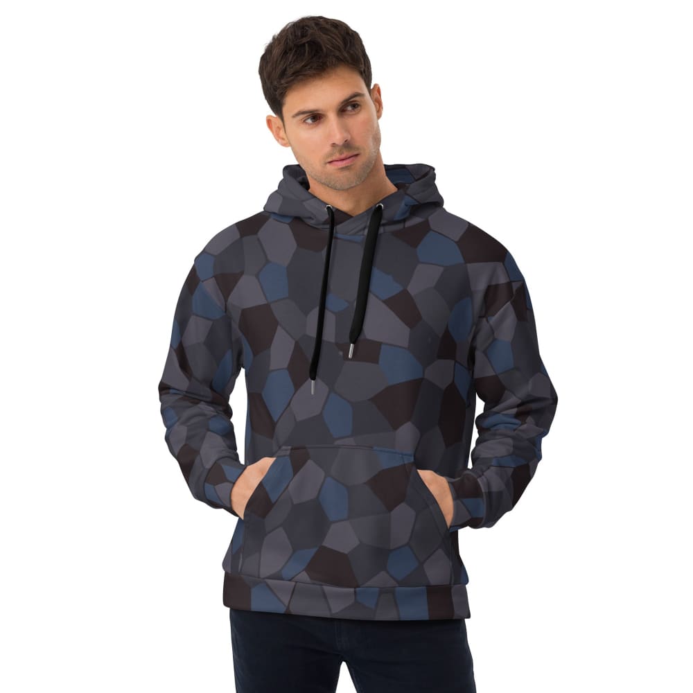 German WW1 Lozenge Aircraft Night CAMO Unisex Hoodie - 2XS