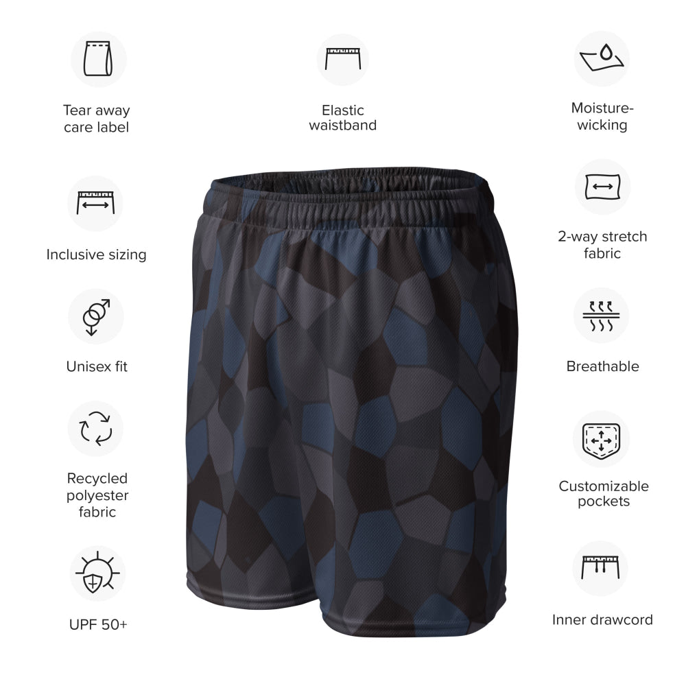 German WW1 Lozenge Aircraft Night CAMO Unisex mesh shorts - Mesh Shorts