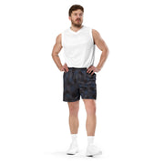 Lozenge Aircraft Night CAMO Unisex Mesh Shorts