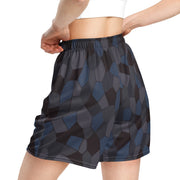 Lozenge Aircraft Night CAMO Unisex Mesh Shorts