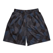Lozenge Aircraft Night CAMO Unisex Mesh Shorts