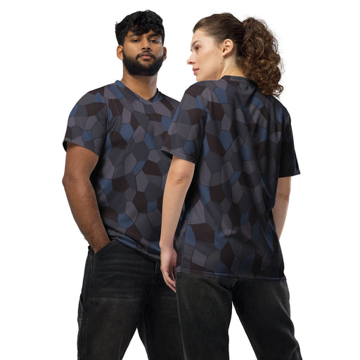Lozenge Aircraft Night CAMO Unisex Sports Jersey - 2XS