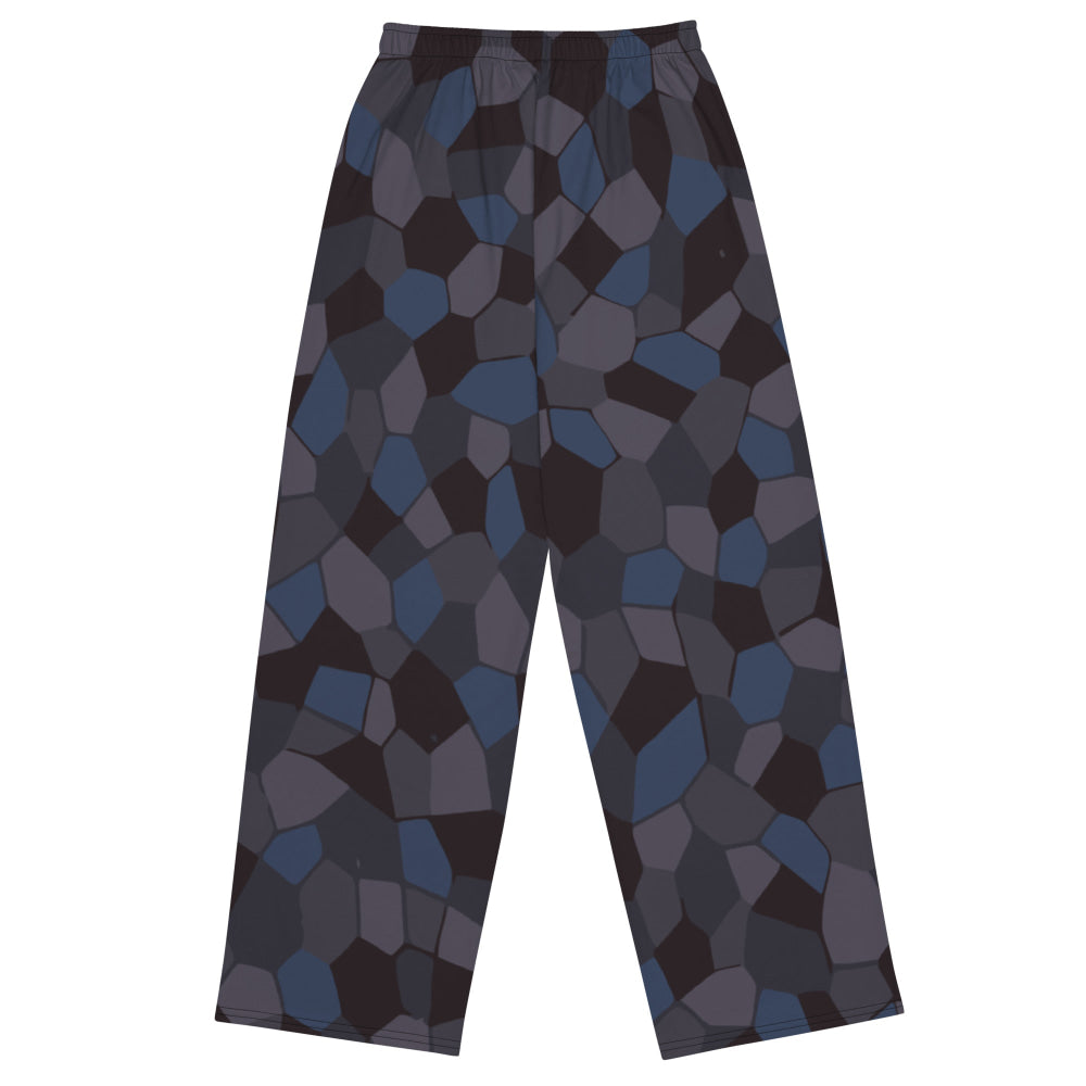 German WW1 Lozenge Aircraft Night CAMO unisex wide-leg pants - Unisex Wide-Leg Pants