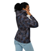 Lozenge Aircraft Night CAMO Unisex Zip Hoodie