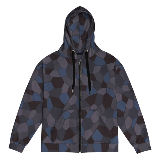 German WW1 Lozenge Aircraft Night CAMO Unisex zip hoodie - Zip Hoodie