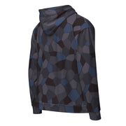 Lozenge Aircraft Night CAMO Unisex Zip Hoodie