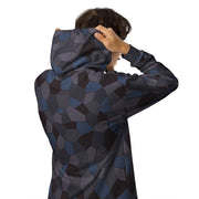 Lozenge Aircraft Night CAMO Unisex Zip Hoodie
